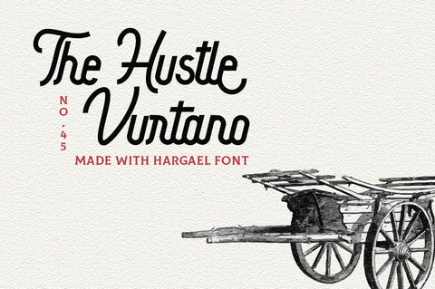 Hargael - Vintage Script Font Font Vultype Co 