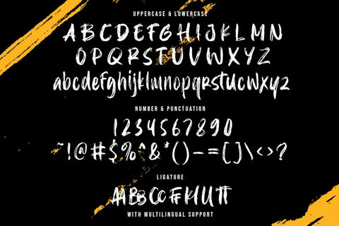 Harjimed - Textured Brush Font Font StringLabs 