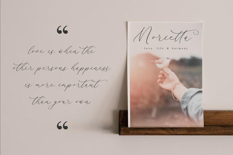 Harlyetta Mordila - Luxury Calligraphy Font Storytype Studio 