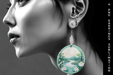 Harmony of Mindfulness - Tranquil Earrings Sublimation Bundle Sublimation Sintegra 