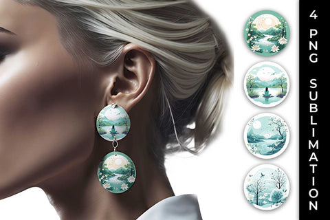 Harmony of Mindfulness - Tranquil Earrings Sublimation Bundle Sublimation Sintegra 