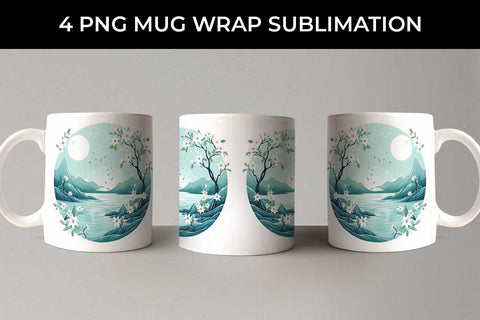 Harmony of Mindfulness - Tranquil Mug Wrap Sublimation Bundle Sublimation Sintegra 