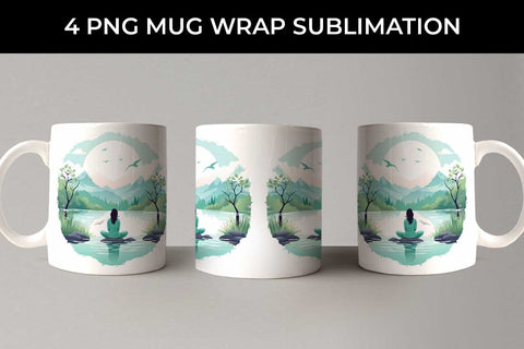 Harmony of Mindfulness - Tranquil Mug Wrap Sublimation Bundle Sublimation Sintegra 