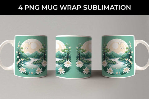 Harmony of Mindfulness - Tranquil Mug Wrap Sublimation Bundle Sublimation Sintegra 