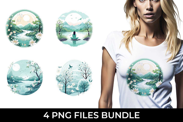 Harmony of Mindfulness - Tranquil T-Shirt Sublimation Bundle Sublimation Sintegra 
