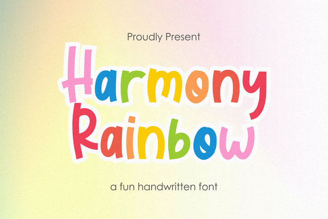 Harmony Rainbow Font Qwrtype Foundry 