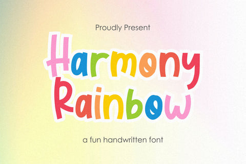 Harmony Rainbow Font Qwrtype Foundry 