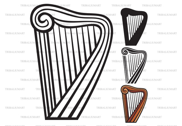 Harp SVG TribaliumArtSF 