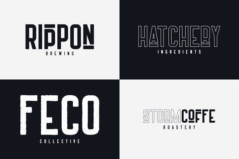 Harrison - Retro typeface Font VPcreativeshop 
