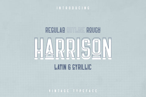 Harrison - Retro typeface Font VPcreativeshop 