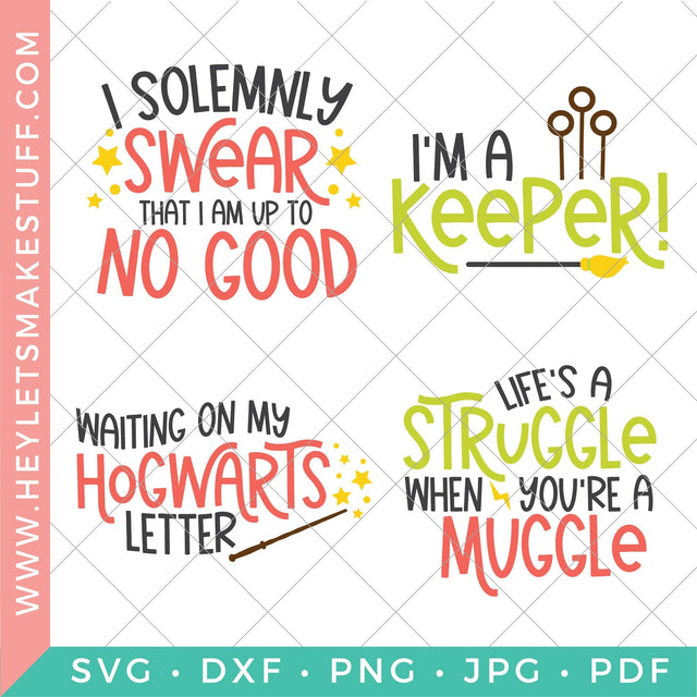 Harry Potter Quotes Bundle SVG Hey Let's Make Stuff 