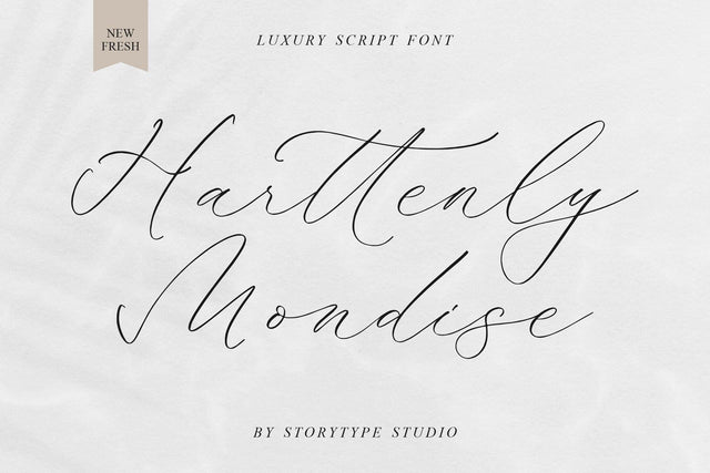 Harttenly Mondise - Luxury Script Font Font Storytype Studio 