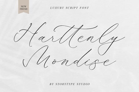 Harttenly Mondise - Luxury Script Font Font Storytype Studio 