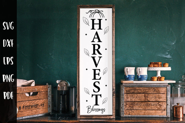 Harvest Blessings, Fall Porch Sign SVG SVG CraftLabSVG 