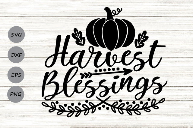 Harvest Blessings| Fall Pumpkin SVG Cutting Files. SVG CosmosFineArt 