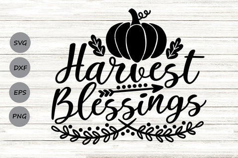 Harvest Blessings| Fall Pumpkin SVG Cutting Files. SVG CosmosFineArt 