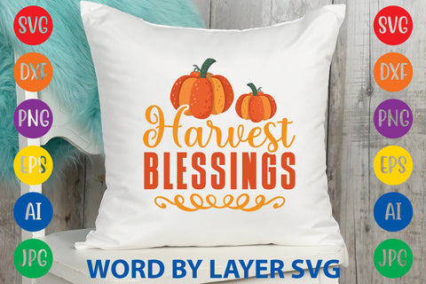Harvest Blessings, Fall SVG Design SVG Rafiqul20606 