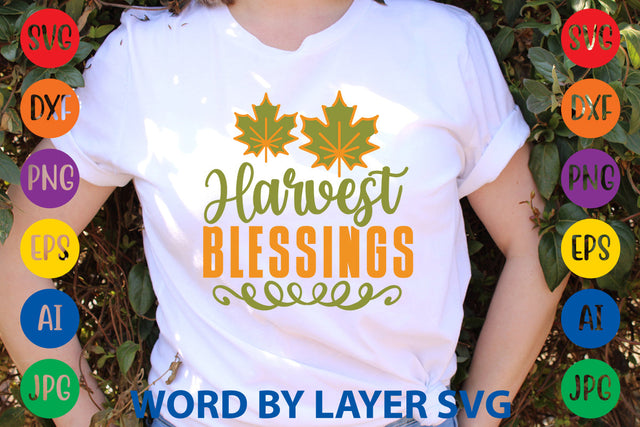 Harvest Blessings, Fall SVG Design SVG Rafiqul20606 