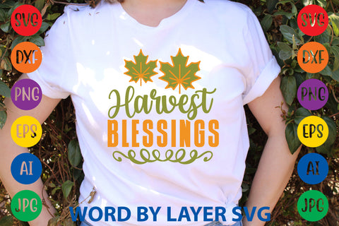 Harvest Blessings, Fall SVG Design SVG Rafiqul20606 
