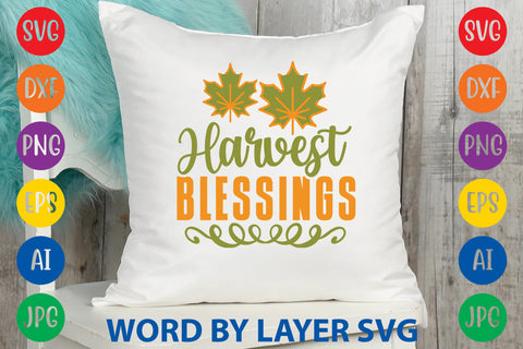 Harvest Blessings, Fall SVG Design SVG Rafiqul20606 