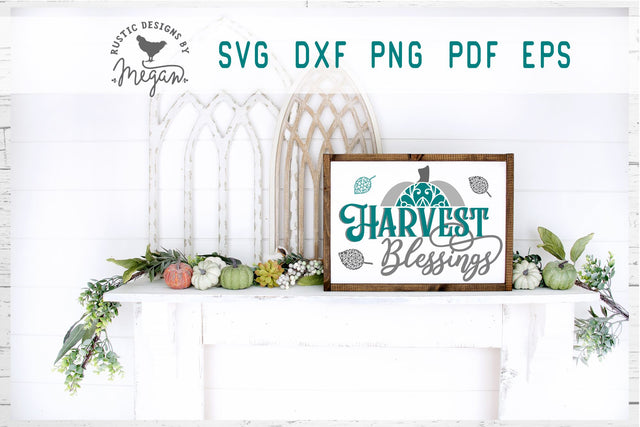 Harvest Blessings Fall SVG SVG Tinker & Teal 
