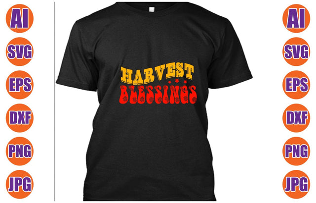 Harvest Blessings Retro SVG SVG Syaman 