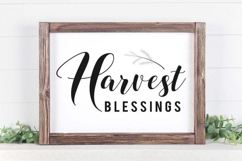 Harvest Blessings SIgn SVG PNG SVG futivesvg 