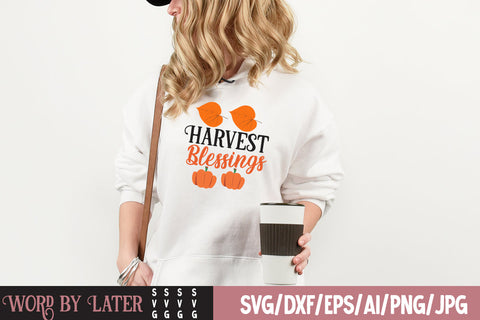 Harvest Blessings SVG Cut File , Fall SVG Bundle SVG BlackCatsMedia 