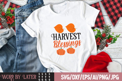 Harvest Blessings SVG Cut File , Fall SVG Bundle SVG BlackCatsMedia 
