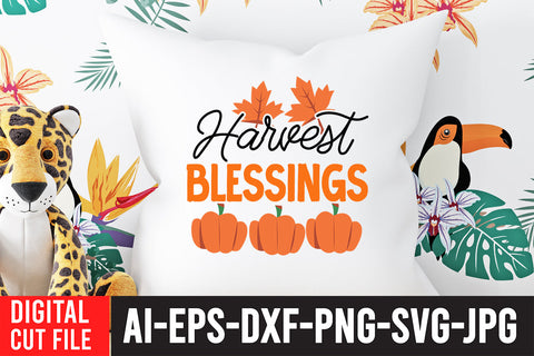 Harvest Blessings SVG Cut File SVG BlackCatsMedia 