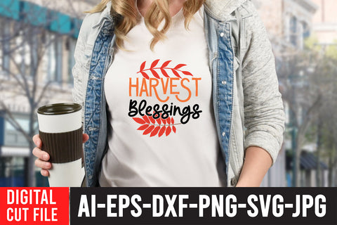 Harvest Blessings SVG Cut File SVG BlackCatsMedia 