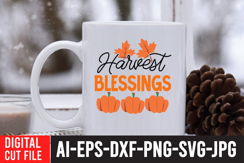 Harvest Blessings SVG Cut File SVG BlackCatsMedia 