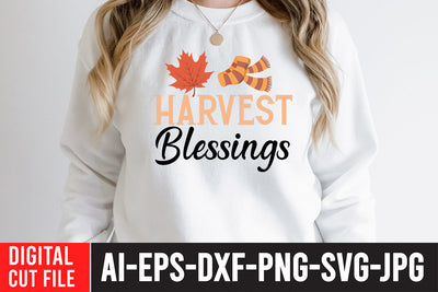 Harvest Blessings SVG Cut File SVG BlackCatsMedia 