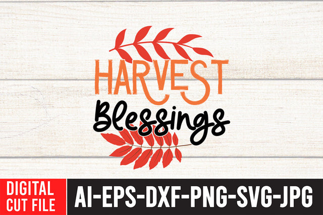 Harvest Blessings SVG Cut File SVG BlackCatsMedia 