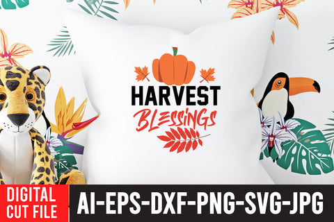 Harvest Blessings SVG Cut File SVG BlackCatsMedia 