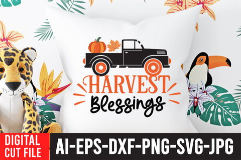 Harvest Blessings SVG Design SVG BlackCatsMedia 