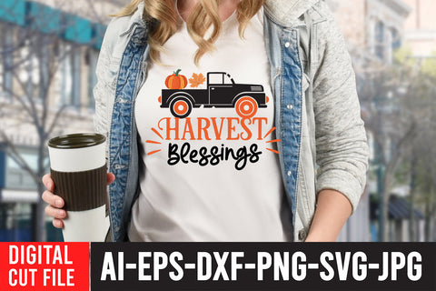 Harvest Blessings SVG Design SVG BlackCatsMedia 