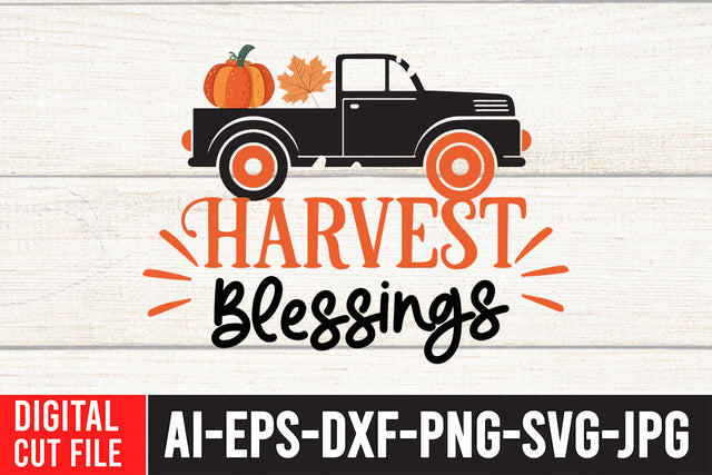 Harvest Blessings SVG Design SVG BlackCatsMedia 