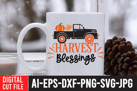 Harvest Blessings SVG Design SVG BlackCatsMedia 