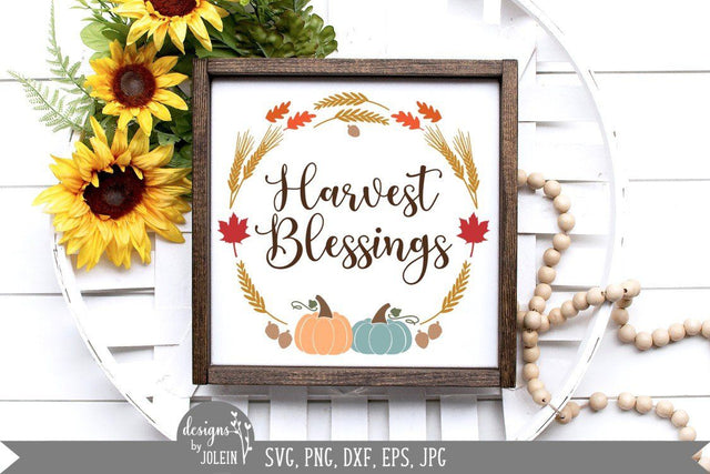 Harvest Blessings SVG Designs by Jolein 