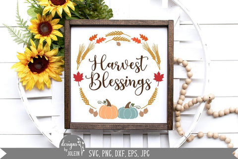 Harvest Blessings SVG Designs by Jolein 