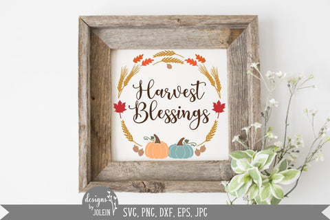 Harvest Blessings SVG Designs by Jolein 
