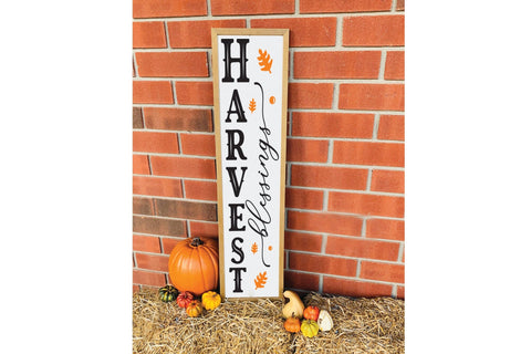 Harvest Blessings SVG, Fall Porch Sign SVG SVG CraftLabSVG 