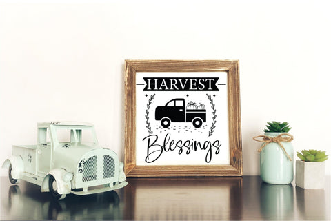 Harvest Blessings SVG - Fall Sign Making SVG SVG CraftLabSVG 