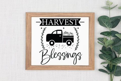 Harvest Blessings SVG - Fall Sign Making SVG SVG CraftLabSVG 
