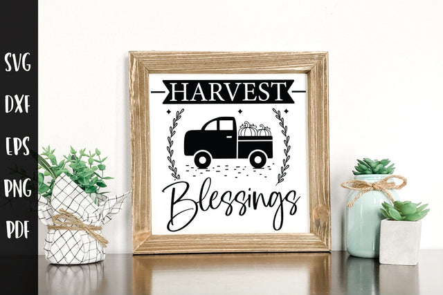 Harvest Blessings SVG - Fall Sign Making SVG SVG CraftLabSVG 