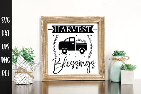 Harvest Blessings SVG - Fall Sign Making SVG SVG CraftLabSVG 
