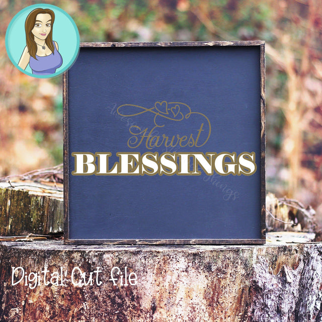 Harvest Blessings SVG SVG Awesomely Strange Designs 
