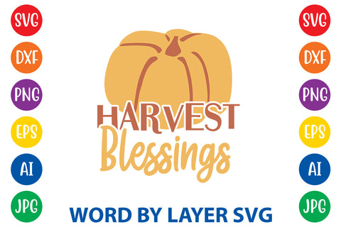 Harvest Blessings, Thanksgiving SVG SVG Rafiqul20606 