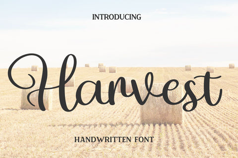 Harvest Font letterbeary 